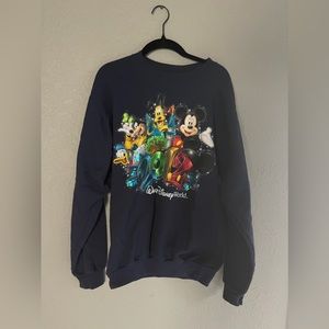 Disney World 2012 Navy crew neck sweatshirt - size small